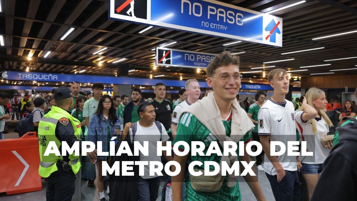Checa a qué hora cerrará el Metro CDMX tras el partido de México vs. Inglaterra.