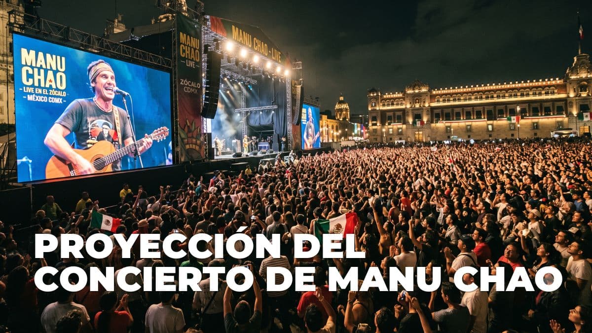 Checa cuándo y dónde podrás revivir el concierto de Manu Chao en el Zócalo CDMX.