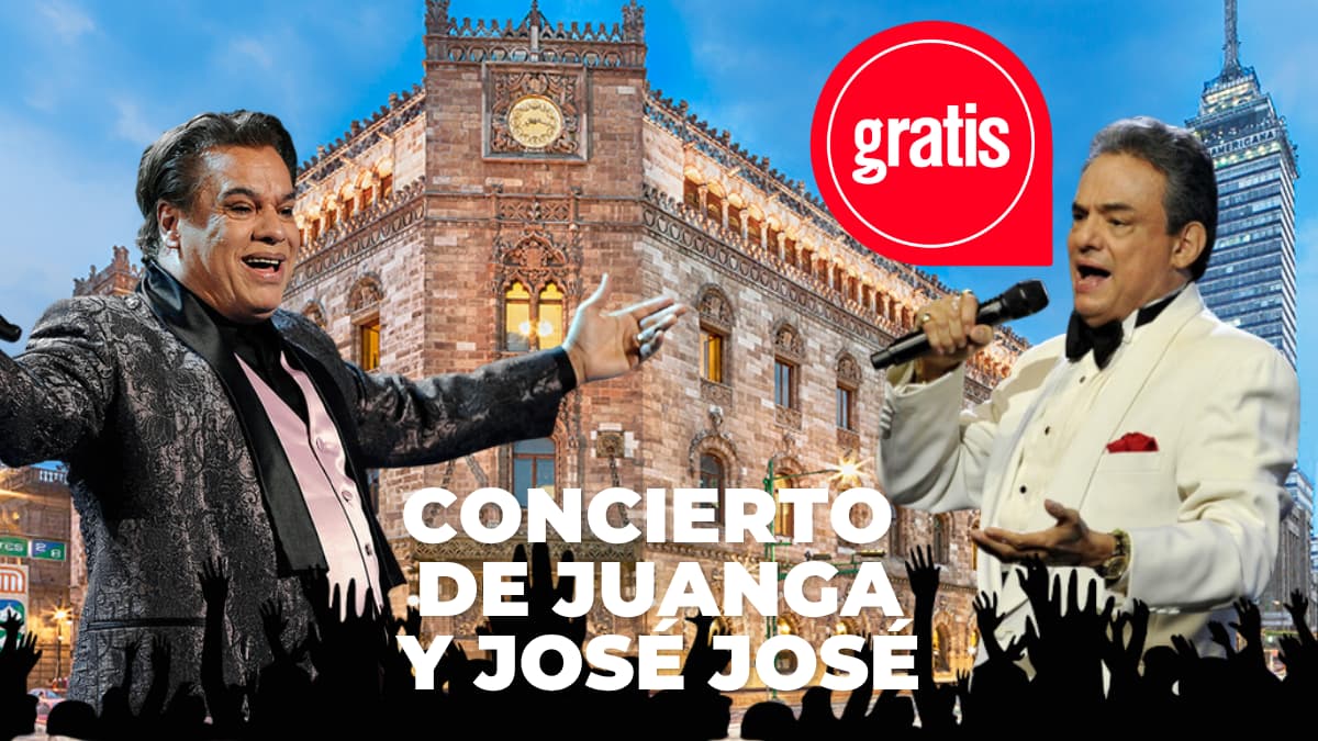Concierto de Juan Gabriel y José José gratis en CDMX