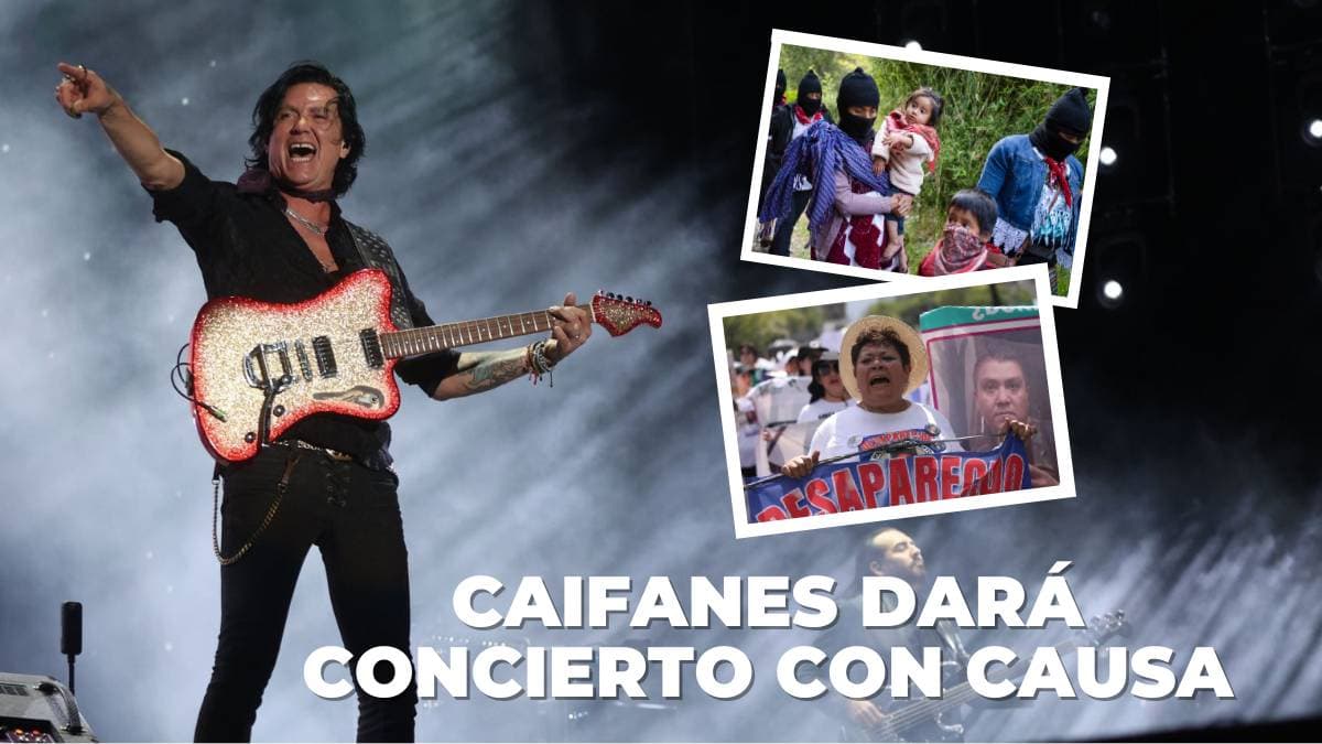 Concierto de Caifanes por EZLN y Madres buscadoras