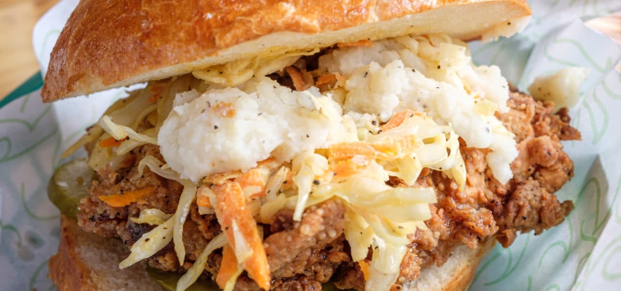 sándwiches de pollo frito