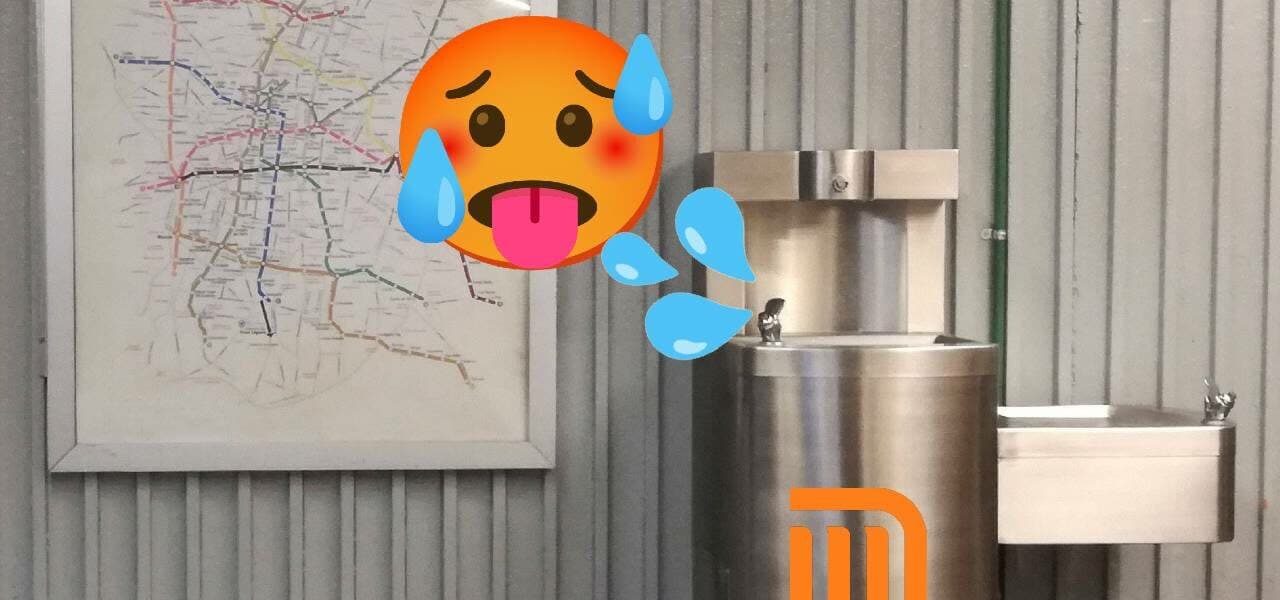 Bebederos en el Metro de CDMX