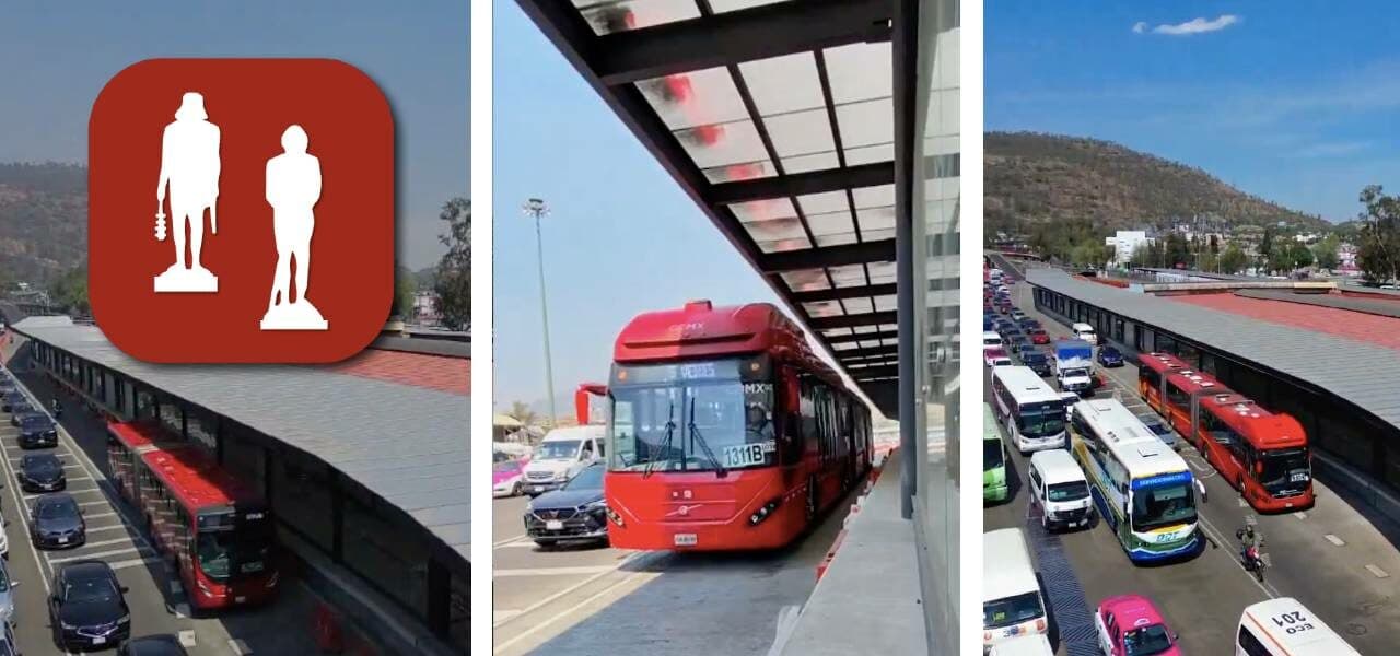 Nueva estación del Metrobús Indios Verdes en el Cetram