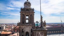 Desde las alturas del Zócalo: así es el campanario de la Catedral Metropolitana de la CDMX