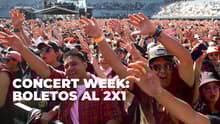Boletos al 2×1 durante Concert Week: lista de eventos y hasta cuándo aplica