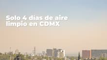 En la CDMX llevamos solo 4 días de aire limpio en 2026