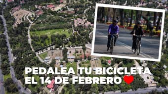 ¡Pedalea tu bicicleta este 14 de febrero! Así será la Rodada por la Amistad al Bosque de Aragón
