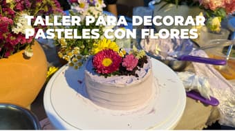 Decora pasteles florales en este taller… y luego cómetelos