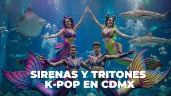 Sirenas y tritones inspirados en el K-pop llegarán al acuario en CDMX