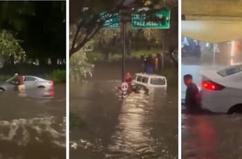 Lluvias e inundaciones dejan autos atrapados y afectan transporte en CDMX | FOTOS y VIDEOS