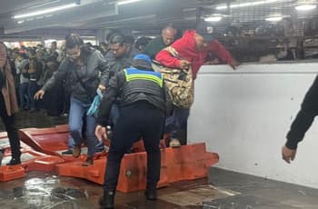 Lluvia en CDMX provoca caos en el Metro: cierran estación de Línea 5 y Pantitlán amanece bajo el agua
