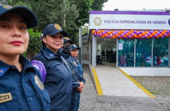 Clara Brugada inaugura Estación de Policía Especializada de Género en CDMX