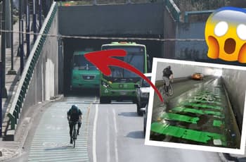 Ciclovía de Tlalpan tiene 90% de avance; analizan bajopuente donde ciclistas reportan riegos