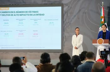 México cierra 2025 con la cifra de homicidios más baja en una década