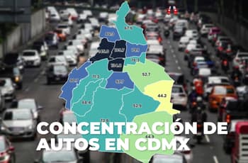 Mapa muestra concentración de autos en CDMX: ¡hay alcaldías con más coches que conductores!