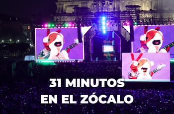 Así fue el concierto de 31 Minutos en el Zócalo: Juan Gabriel, una pizza, nostalgia y mucha fiesta |FOTOS