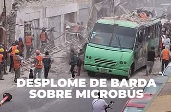 VIDEO | Así fue el desplome de la barda en Centro Histórico, CDMX; hay 4 lesionados