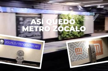 Ya abrió Metro Zócalo y así quedó su remodelación: muro verde, maquetas y esculturas