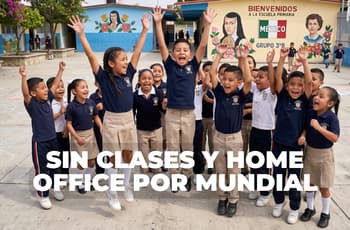 ¡Para ver los partidos! Suspenden clases y dan home office hoy y para el México vs. Chequia