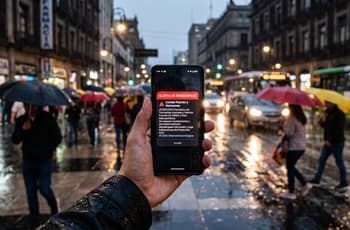 Alistan alerta para celulares por lluvias fuertes y huracanes: ¿cuándo funcionará?