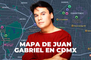 ¡Arma el Juanga Tour! Lanzan primer mapa oficial con lugares importantes para Juan Gabriel en CDMX