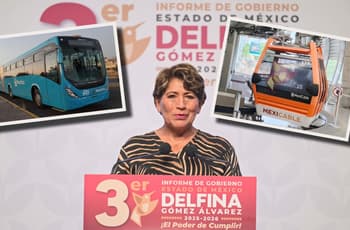 ¿Cuándo terminarán las nuevas líneas del Mexibús y Mexicable? Esto dijo Delfina Gómez en su Tercer Informe