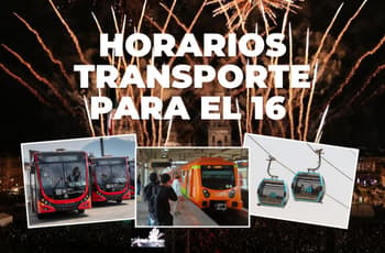 Conoce los horarios del Metrobús, Metro y RTP para el 16 de septiembre en CDMX
