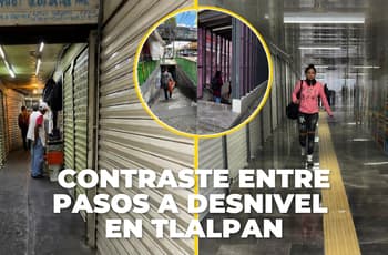Así quedaron los pasos a desnivel remodelados en Tlalpan: hay policías y personal de limpieza