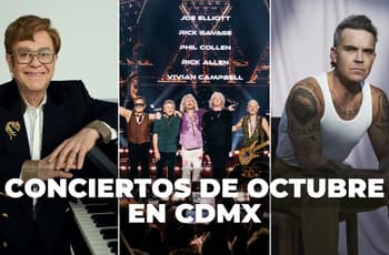 Conciertos de octubre en CDMX: Elton John, Robbie Williams, Def Leppard y muchos más