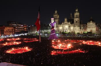 CDMX logra récord de la Catrina más alta del mundo: ¿hasta cuándo se podrá ver? | FOTOS