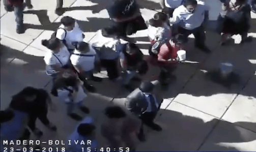 asaltantes en la calle madero