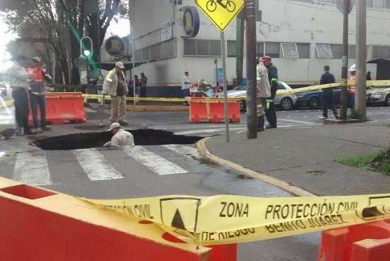 Este es el cuarto socavón en la ciudad en las últimas semanas.