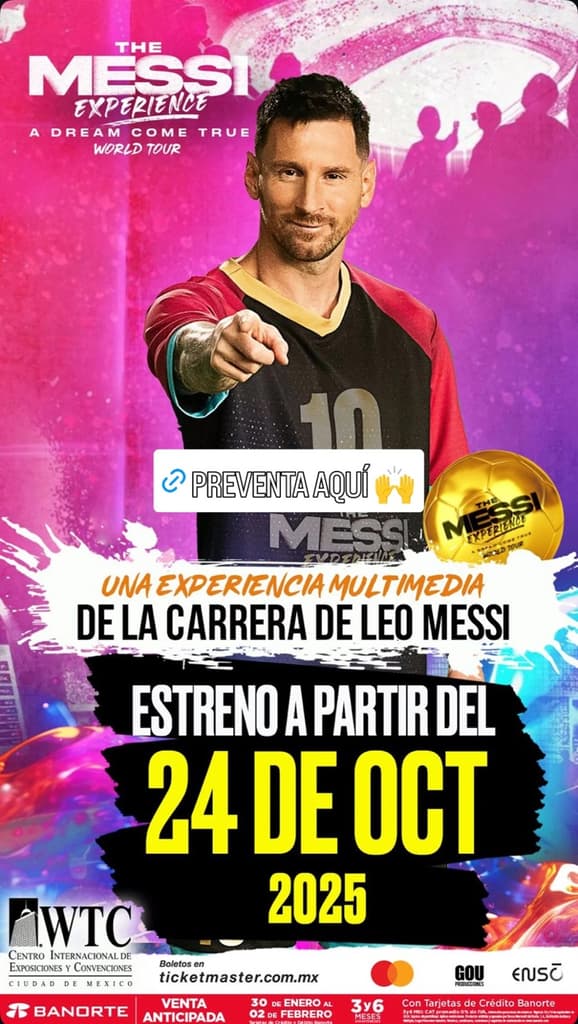 The Messi Experience en CDMX: ¿Cuándo, dónde y qué veremos de Lionel Messi? | Foto: IG Lionel Messi
