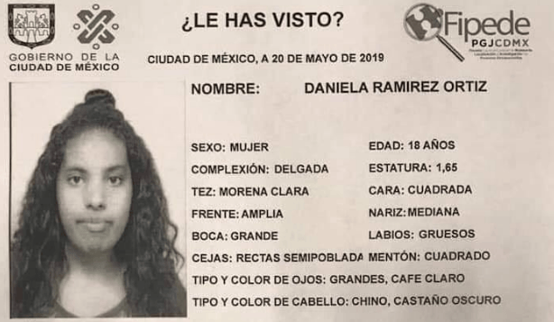 joven desaparecida en Tlalpan