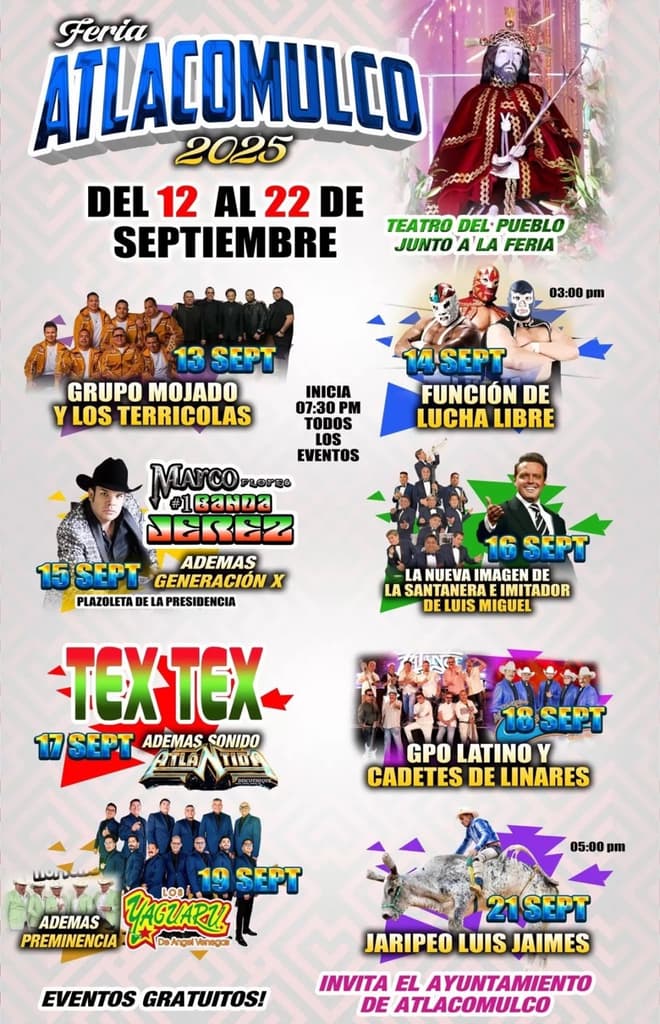 Feria Atlacomulco 2025: banda, baile y comida chida ¡GRATIS! | Foto: FB Feria Atlacomulco 