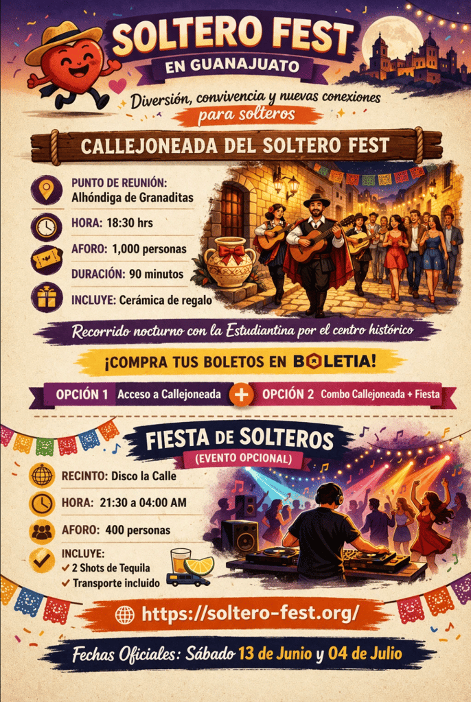 Soltero Fest: el evento donde podrías volver con pareja de Guanajuato
