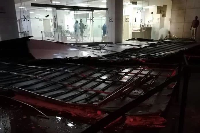 techo de un hospital del imss