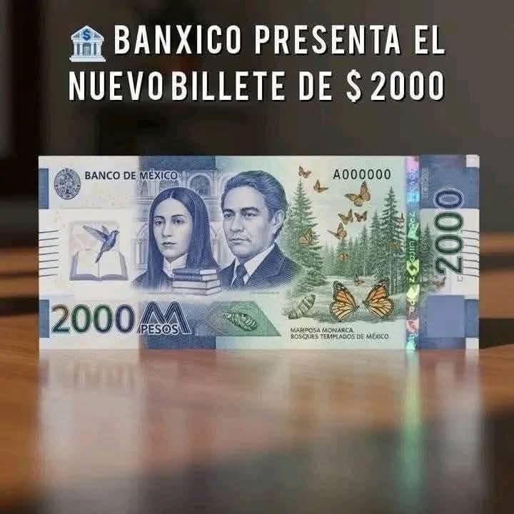 ¿Habrá billete de 2,000 pesos? Acá te contamos la neta | Foto: Banxico