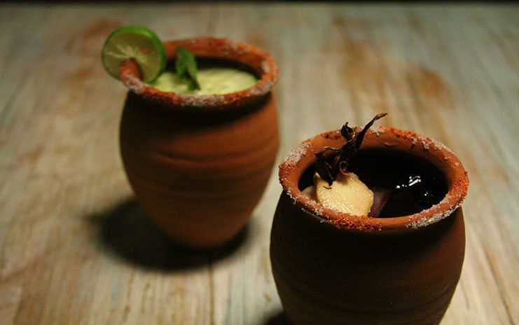 Margarita en jarrito de barro