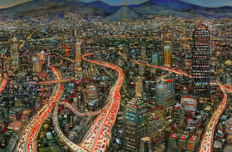 En el libro hay ilustraciones del Centro Histórico y el Museo Soumaya.