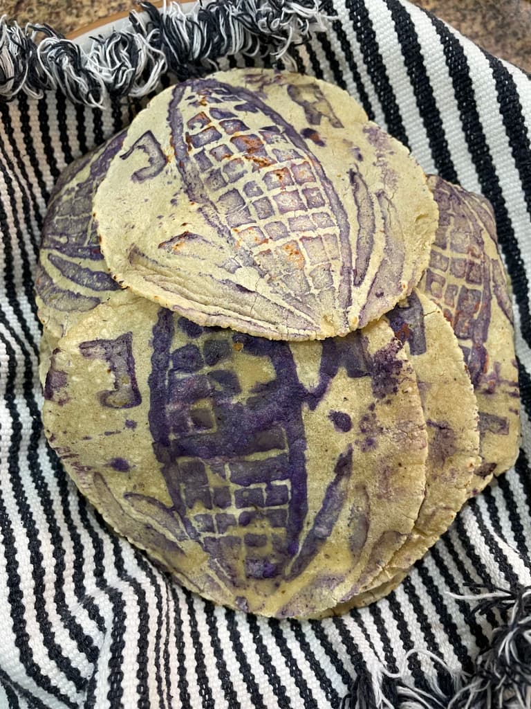Tortillas ceremoniales de la zona Otomí de Guanajuato
