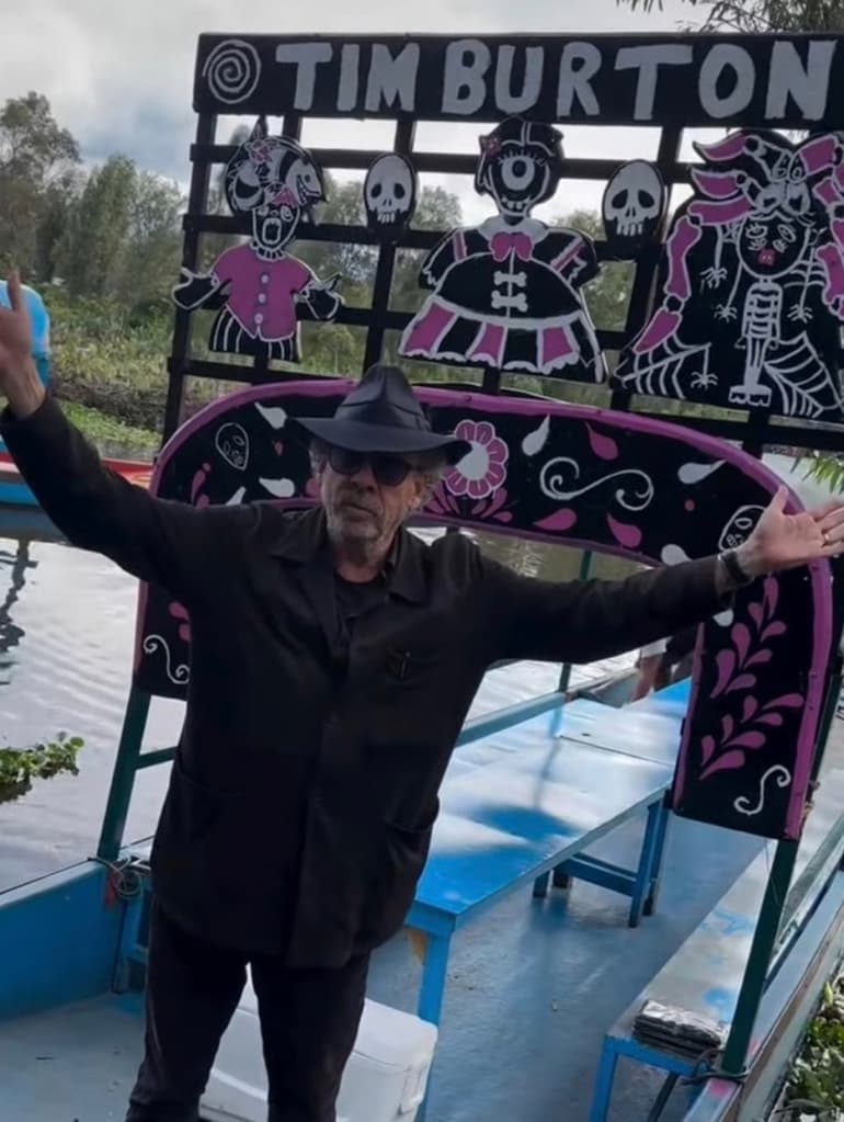 Tim Burton en CDMX: el director dio una máster class en  panteón | Foto: Cortesía 