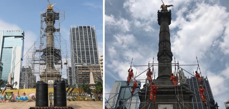 obras de rehabilitación del ángel