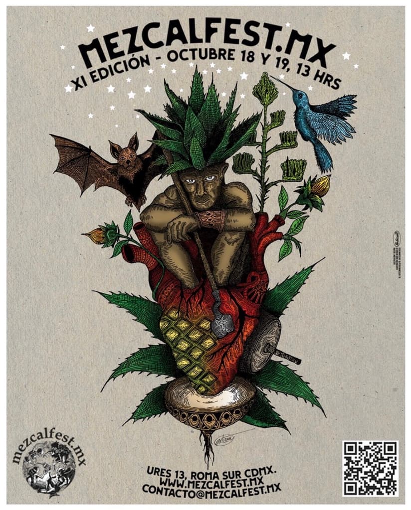 Mezcal Fest 2025 en CDMX: mezcal, arte y cocina tradicional ¡GRATIS! | Foto: MezcalFest.MX