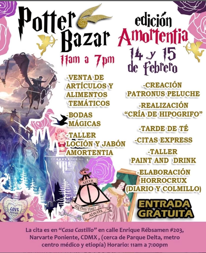 Qué hacer 14 de febrero: Potter Bazar para los amantes de Harry Potter