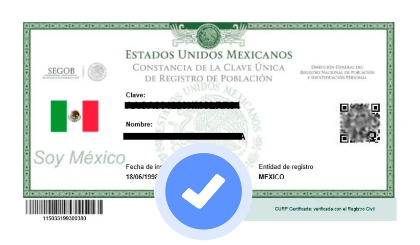 curp certificada