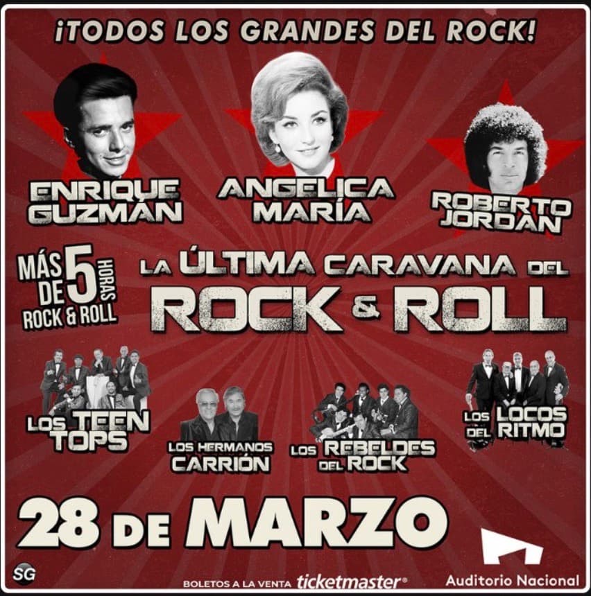 La Última Caravana del Rock & Roll: Enrique Guzmán y Angélica María en Auditorio Nacional