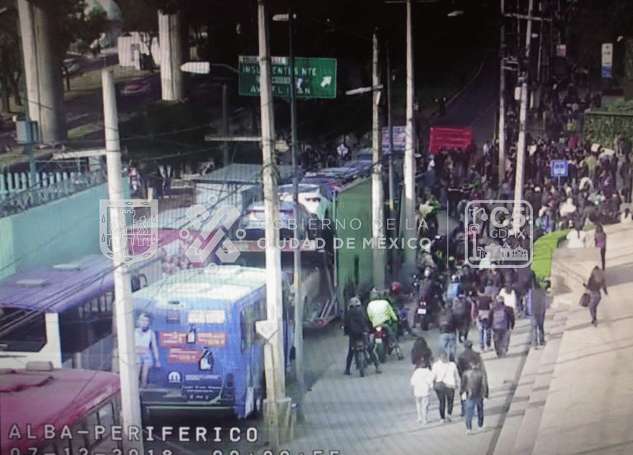 Bloqueo en Periférico sur