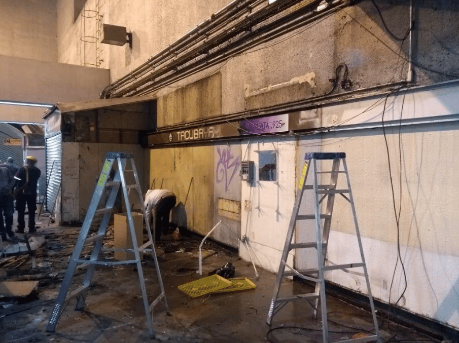 locales del Metro Tacubaya