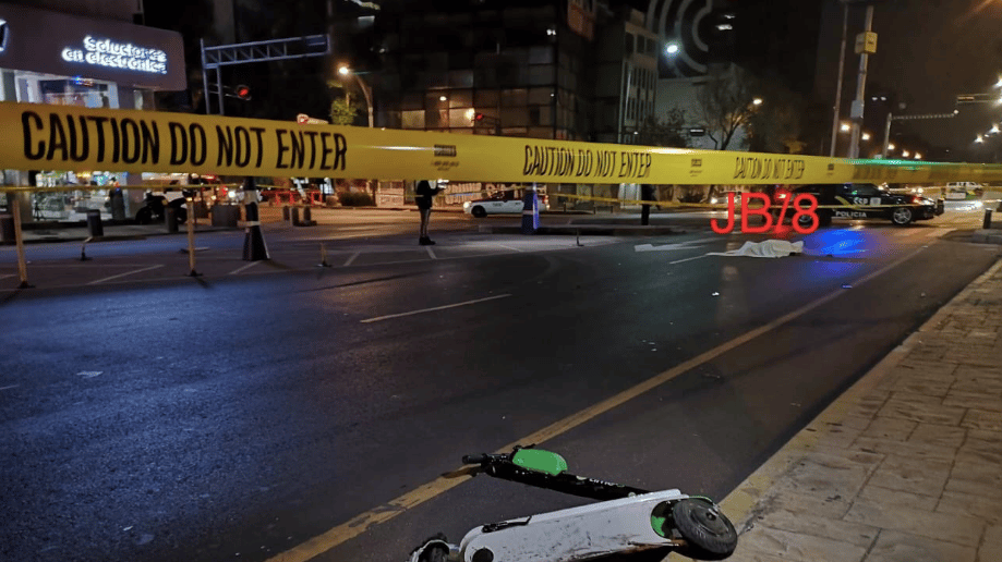 Muere usuario de scooter en la CDMX